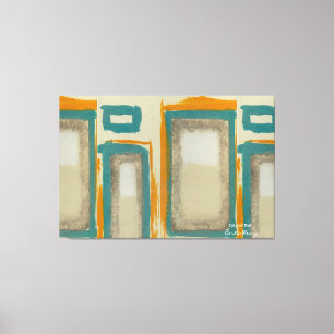 Lienzo Suave y audaz abstracto vertical inspirado en Roth