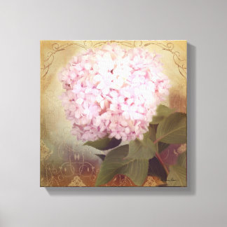 Lienzo Suavemente verano 2 Vintage Hydrangea Blossom rosa