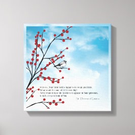 Lienzo Subdivisión de nubes de aves de St. Therese Birds
