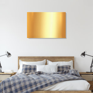 Lienzo Sube Tu Foto a Fondo Dorado Glamour en Blanco