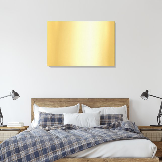 Lienzo Sube tu foto a un fondo de oro de lujo en blanco (Insitu(Dormitorio))