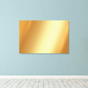 Lienzo Sube tu foto en elegante fondo dorado en blanco