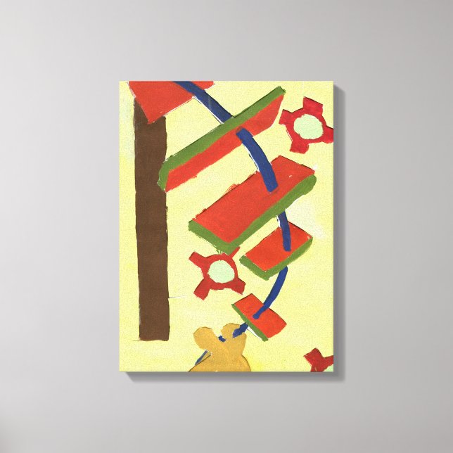 Lienzo subiendo por la escalera (Anverso)