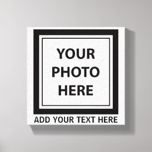 Lienzo Subir imagen foto y agregar texto – Personalizar