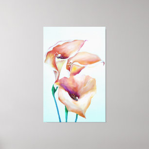 Lienzo Sublime Watercolor Calla Lilies