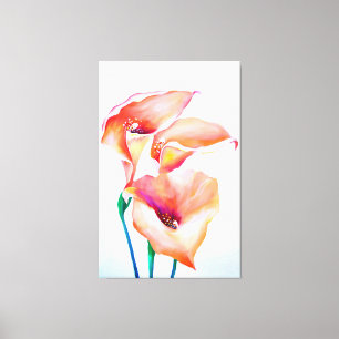 Lienzo Sublime Watercolor Calla Lilies