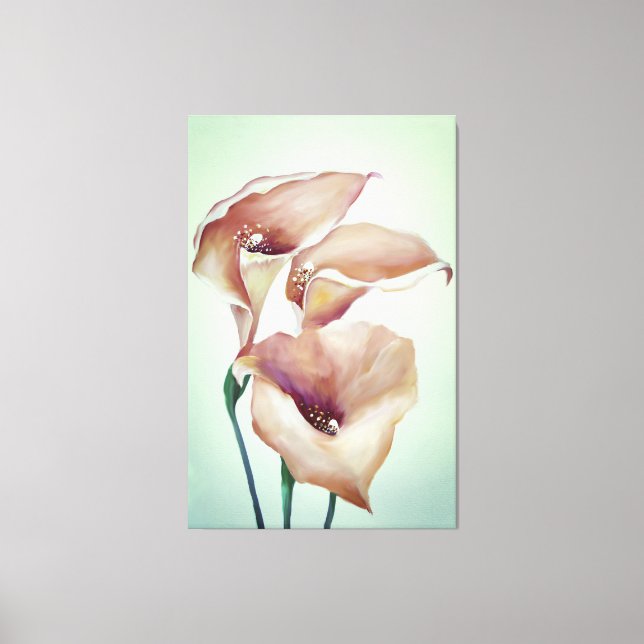 Lienzo Sublime Watercolor Calla Lilies (Anverso)