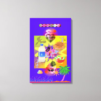 Lienzo Suburbios morados