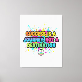 Lienzo Success Is a Journey Motivational Quote Design