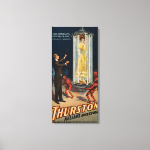 Lienzo Sucesor de Thurston Kellar - mujer en agua