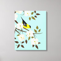 Sucursal Dogwood florida y Goldfinch estadounidens
