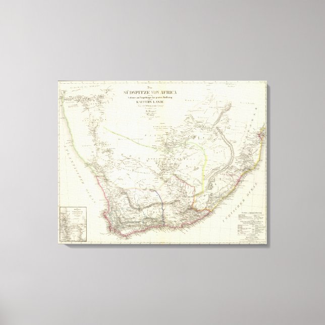 Lienzo Sud v África - Sudáfrica (Anverso)