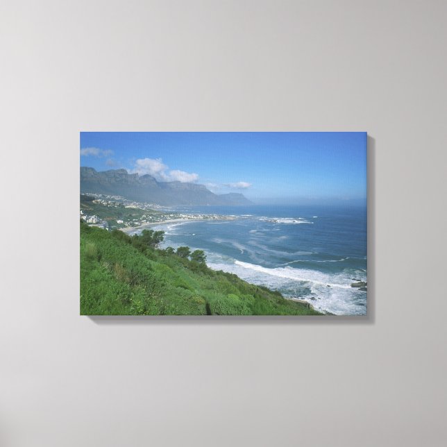 Lienzo Sudáfrica - Playa Clifton, Ciudad del Cabo (Anverso)