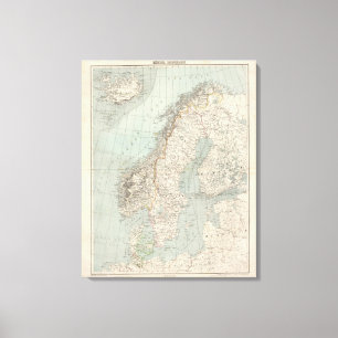 Lienzo Suecia, Noruega, Dinamarca 2