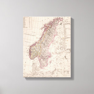 Lienzo Suecia y Noruega 3
