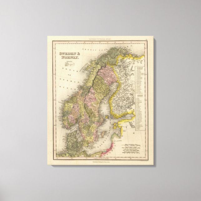Lienzo Suecia y Noruega 5 (Anverso)