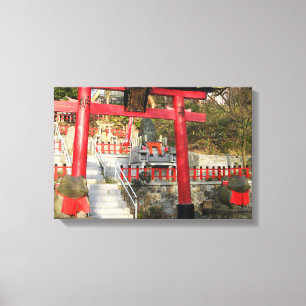 Lienzo Suehiro Ogami Shrine (Santuario de la Rana de la F