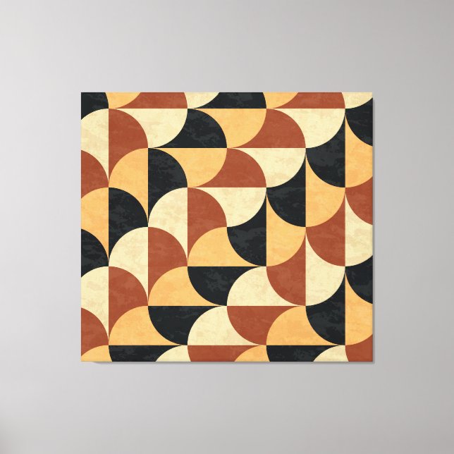 Lienzo Suelo de mármol antiguo, textura geométrica sin co (Anverso)