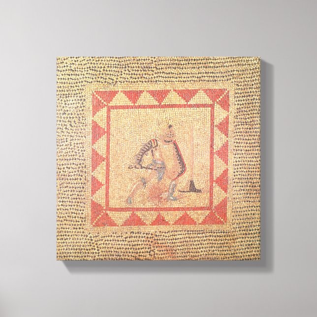 Lienzo Suelo que representa un gladiador, de Flace (Anverso)