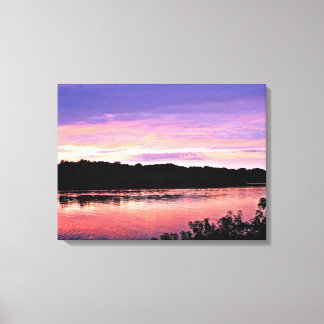 Lienzo Sueño del atardecer sobre Delaware