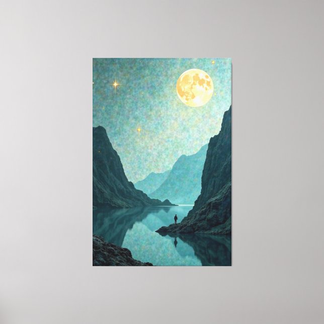 Lienzo Sueño iluminado por luna (Anverso)