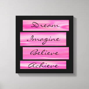 Lienzo Sueño, imaginen, crean, logran