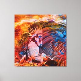 Lienzo Sueño nativo americano