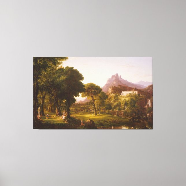 Lienzo Sueño Thomas Cole de Arcadia (Anverso)