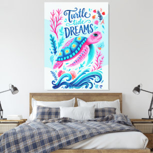 Lienzo Sueños de Marea de Tortugas