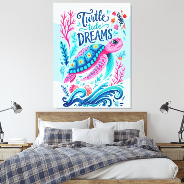 Lienzo Sueños de Marea de Tortugas (Insitu(Dormitorio))