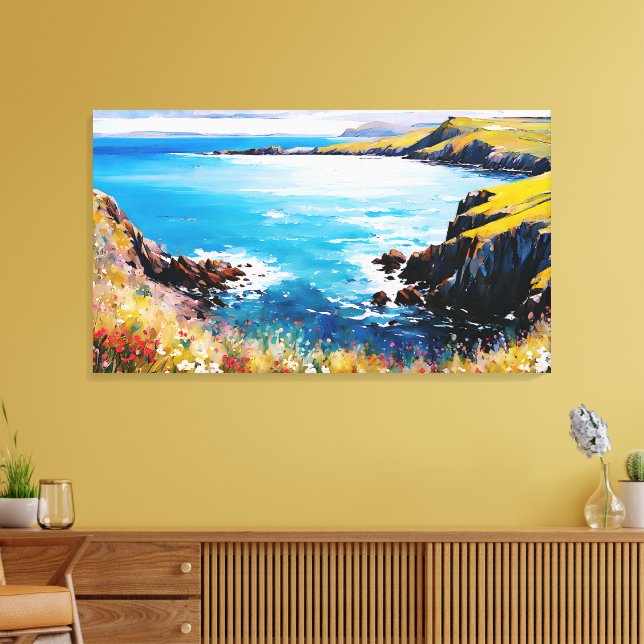 Lienzo Sueños de marea y brisas de pradera (Insitu (Sala de estar))