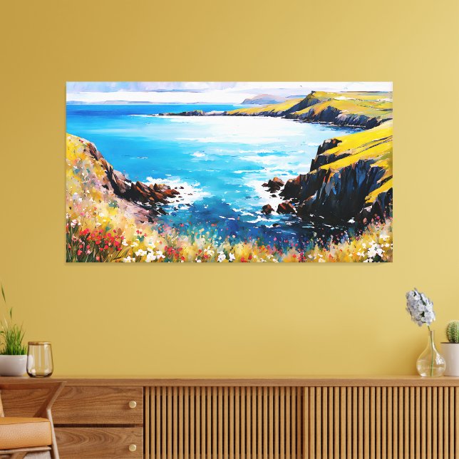 Lienzo Sueños de marea y brisas de pradera (Insitu (Sala de estar))