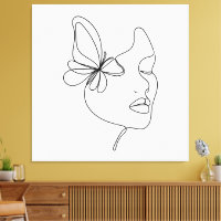 Sueños de Mariposa – Mujer Minimalista y Mariposa