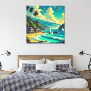 Lienzo Sueños Tropicales de Ryukyu