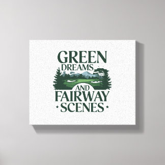 Lienzo Sueños verdes, moda del golf