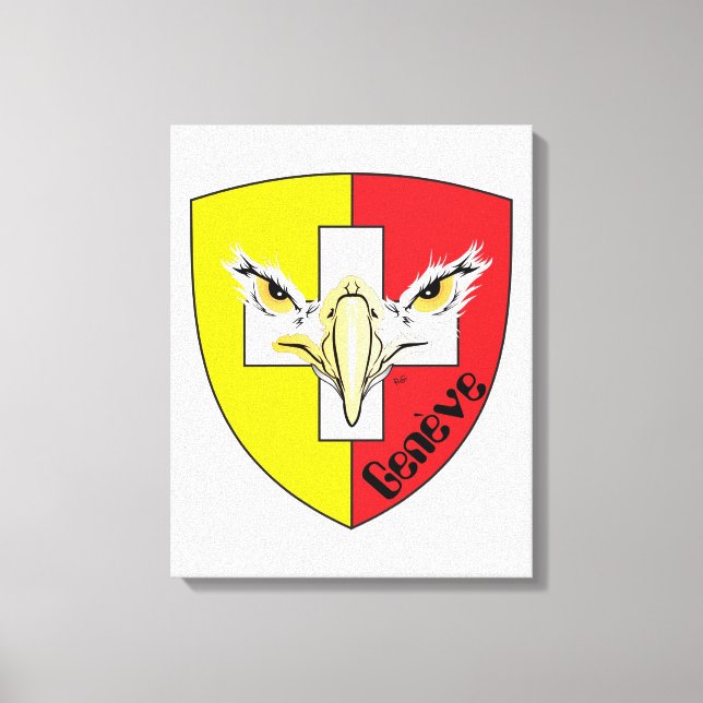 Lienzo Suiza Suisse Switzerland Genève (Anverso)