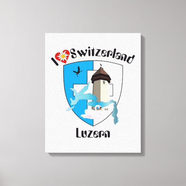 Lienzo Suiza Suisse Switzerland Luzern (Anverso)