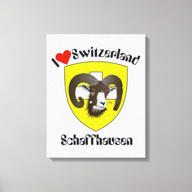 Lienzo Suiza Suisse Switzerland Schaffhausen (Anverso)