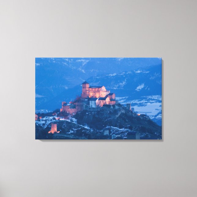 Lienzo SUIZA, Wallis/Valais, SION: Basílica de (Anverso)