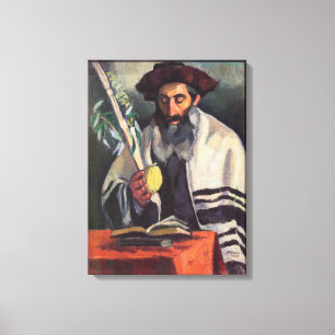 Lienzo Sukkot - pintura de Paula Gans - firmado 1920
