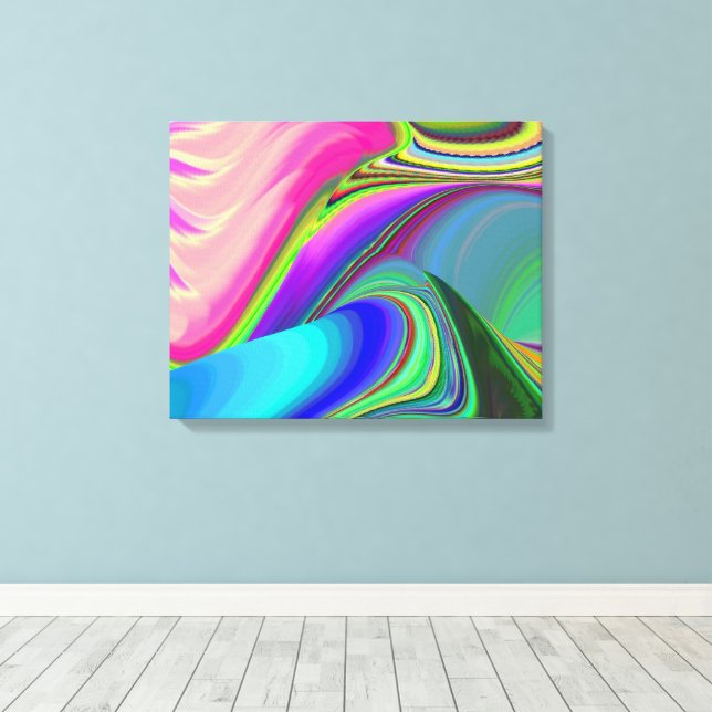 Lienzo Summerfeeling, Resumen 3D Rainbowart (Insitu (piso de madera))