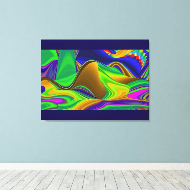 Lienzo Summerrainbow , Resumen del Rainbowart 3D (Insitu (piso de madera))