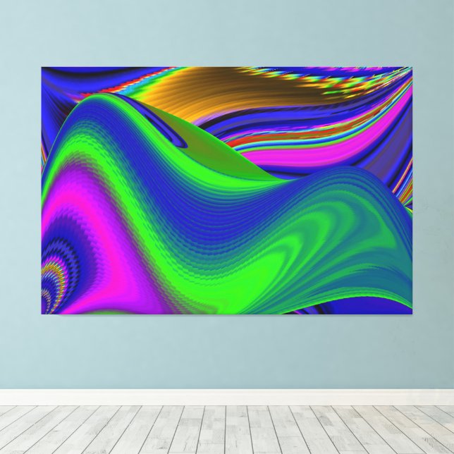 Lienzo Summerrainbow , Resumen del Rainbowart 3D (Insitu (piso de madera))