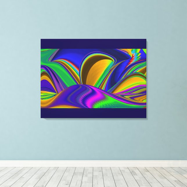 Lienzo Summerrainbow , Resumen del Rainbowart 3D (Insitu (piso de madera))