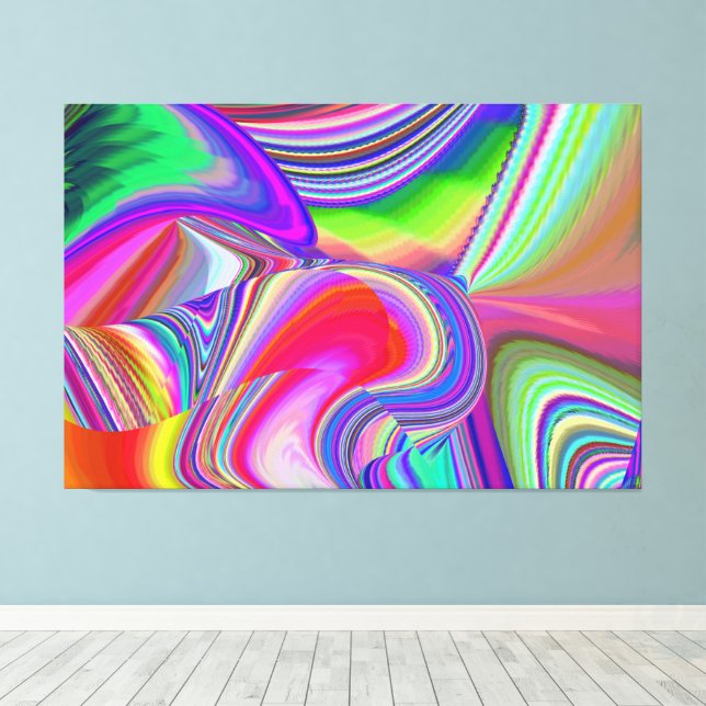 Lienzo Summerrainbow , Resumen del Rainbowart 3D (Insitu (piso de madera))