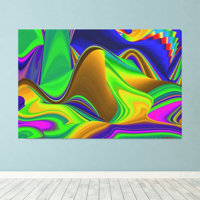 Lienzo Summerrainbow , Resumen del Rainbowart 3D (Insitu (piso de madera))