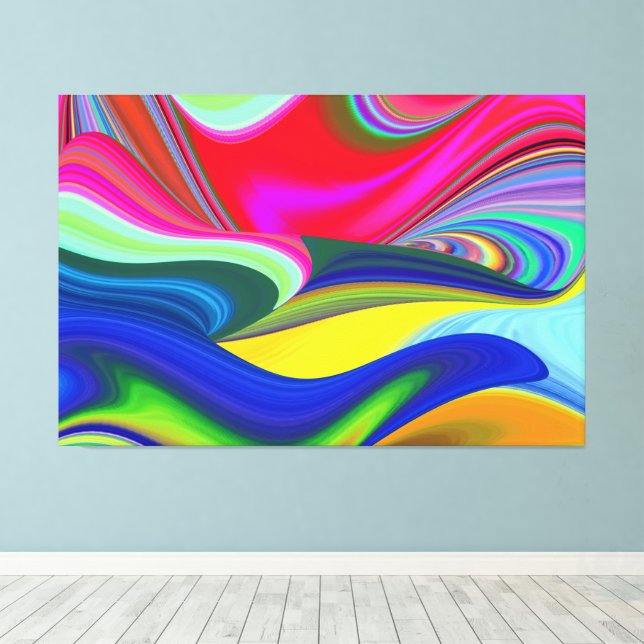Lienzo Summerrainbow , Resumen del Rainbowart 3D (Insitu (piso de madera))