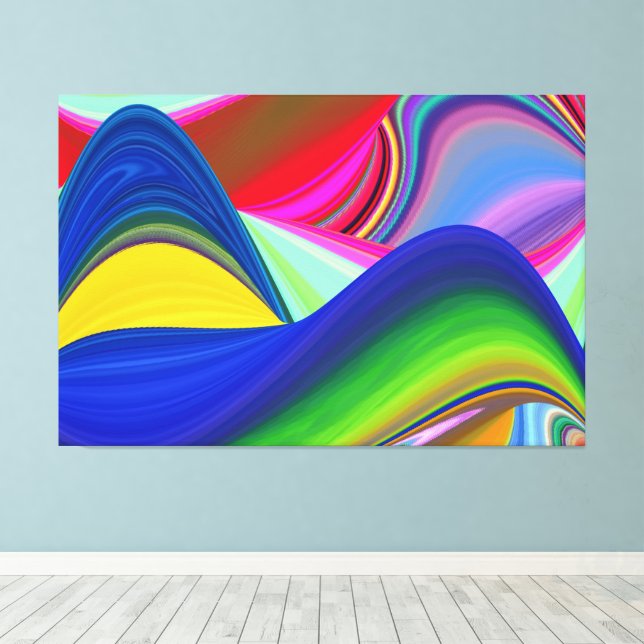 Lienzo Summerrainbow , Resumen del Rainbowart 3D (Insitu (piso de madera))