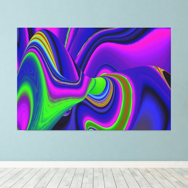 Lienzo Summerrainbow , Resumen del Rainbowart 3D (Insitu (piso de madera))