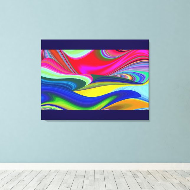 Lienzo Summerrainbow , Resumen del Rainbowart 3D (Insitu (piso de madera))
